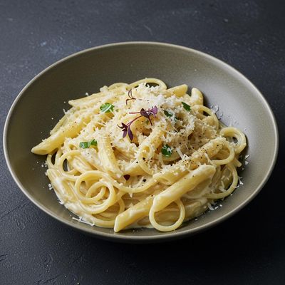 White Sauce Pasta Without Veggies